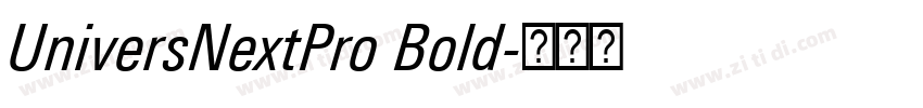 UniversNextPro Bold字体转换